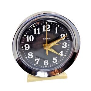 Vintage Baby Bell Wind Up Alarm Clock Classic Analog Time Piece 60’s Mint Works